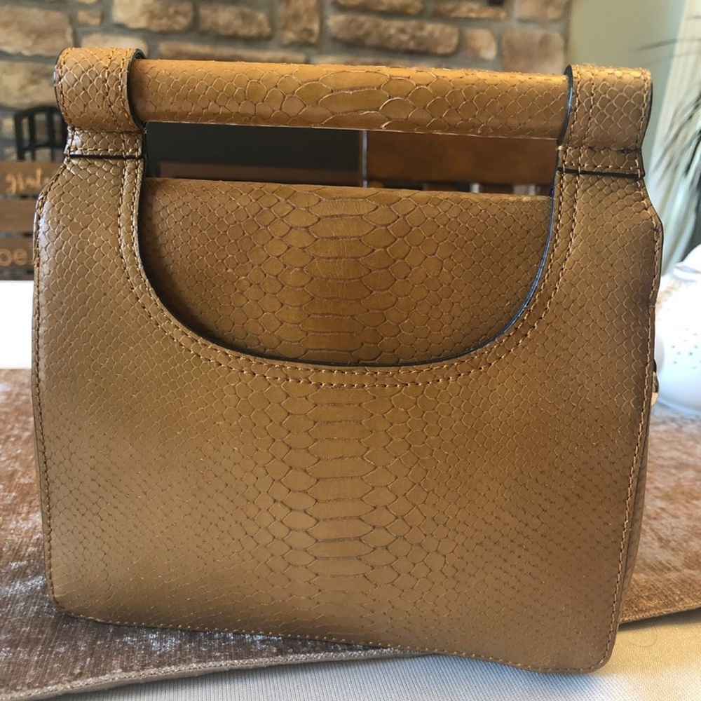 Vince Camuto Tan Shoulder Bag with Textured Finish
